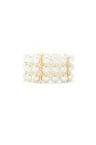 Forever21 Layered Faux Pearl Stretch Bracelet