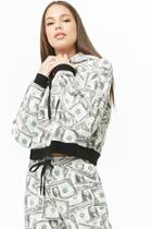 Forever21 Dollar Bill Graphic Hoodie