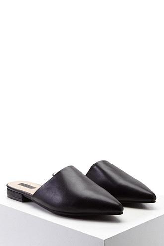 Forever21 Faux Leather Mules