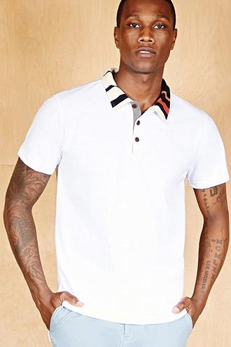 Forever21 Cohesive & Co. Striped Polo