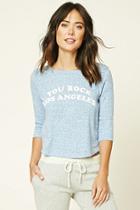 Forever21 Women's  You Rock La Pj Shirt