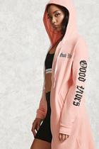 Forever21 Good Vibes Longline Hoodie