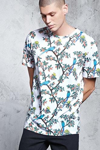 Forever21 Birds In A Tree Graphic Tee