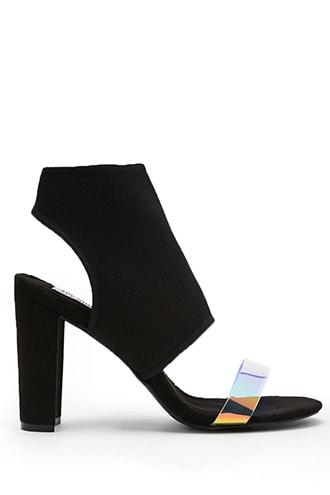 Forever21 Faux Suede Cutout Heels