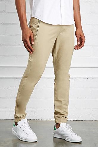 21 Men Men's  Slim-fit Woven Joggers