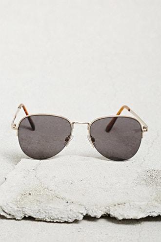Forever21 Men Browline Aviator Sunglasses