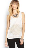 Forever21 Embroidered Knit Tank