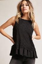 Forever21 Lace Dropped-hem Top