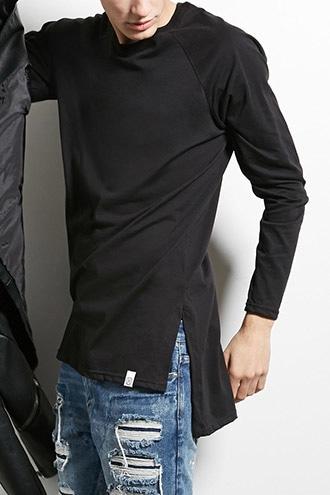Forever21 Cross Colours Vented Hem Tee