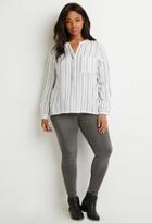Forever21 Plus Classic Striped Shirt