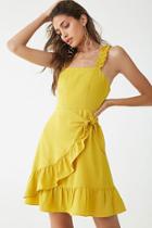 Forever21 Flounce Wrap-front Dress