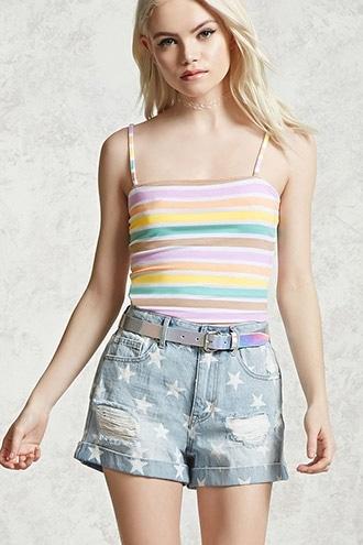 Forever21 Multicolor Striped Cami