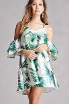 Forever21 Tropical Open Shoulder Dress