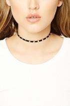 Forever21 Genuine Suede Circle Choker