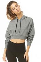 Forever21 Active Cropped Drawstring Hoodie