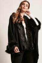 Forever21 Faux Fur Open-front Cardigan