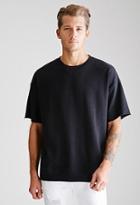 Forever21 Raw-cut Sleeve Sweatshirt