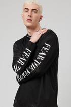 Forever21 Fear Graphic Jersey Knit Top