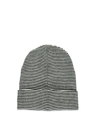 21 Men Men's  Stripe Ribbed Knit Beanie