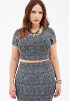 Forever21 Plus Size Textured Metallic Knit Top