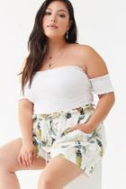 Forever21 Plus Size Pineapple Print Shorts