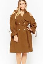 Forever21 Plus Size Open-shoulder Coat