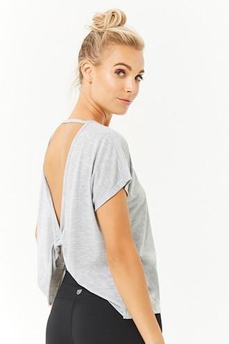 Forever21 Active Twisted Back Cutout Top