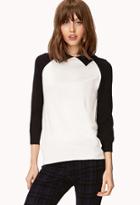 Forever21 Collared 3/4 Sleeve Sweater