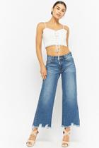 Forever21 Grommet Wide-leg Jeans
