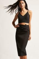 Forever21 Cropped Cami And Midi Skirt Set