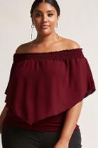Forever21 Plus Size Smocked Crepe Top