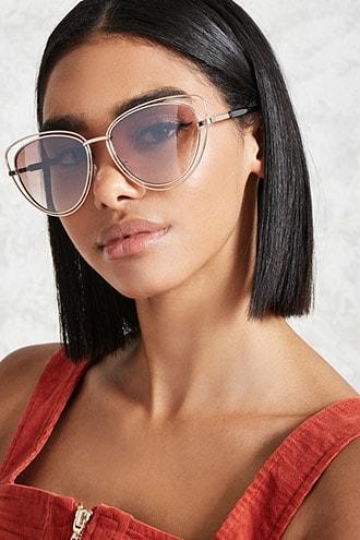 Forever21 Wire Cateye Sunglasses
