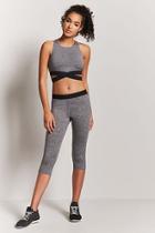 Forever21 Active Never Too Late Graphic Capri Leggings