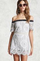 Forever21 Contrast Embroidered Lace Dress