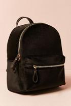 Forever21 Smooth Velvet Backpack