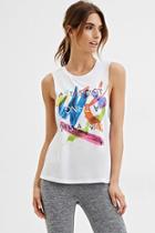 Forever21 Active Art Graphic Muscle Tee