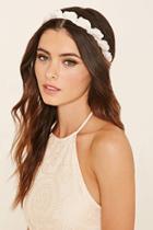 Forever21 Floral Faux Pearl Headwrap