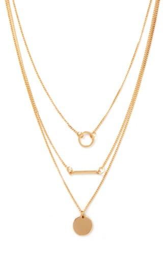 Forever21 Layered Disc Necklace