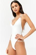 Forever21 Plunging O-ring One-piece Swimsuit