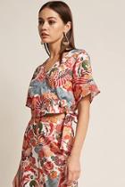 Forever21 Rd & Koko Floral Crop Top