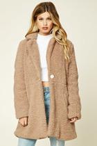 Forever21 Women's  Faux Fur Cocoon Coat