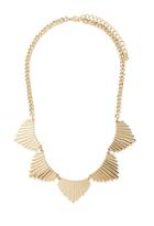 Forever21 Etched Pendant Statement Necklace