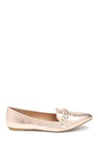 Forever21 Metallic Dressy Loafers