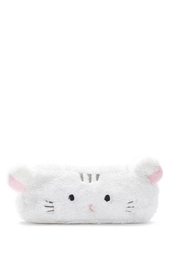 Forever21 Plush Zip-top Cat Pencil Bag