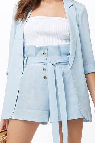 Forever21 Blazer & Paperbag Short Set