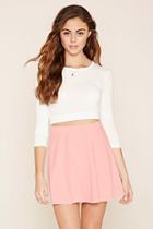 Forever21 Women's  Pink Mini Skater Skirt