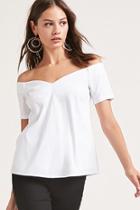 Forever21 Off-the-shoulder V-neck Top