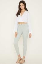 Forever21 Women's  Seafoam Mid-rise Skinny Jeans