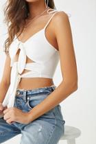 Forever21 Tie-front Cutout Cropped Cami