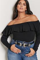 Forever21 Plus Size Ribbed Flounce Top